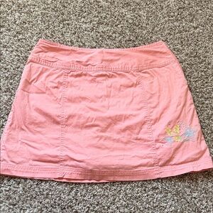 St. John's Bay Pink Mini Skirt with Embroidered Detail